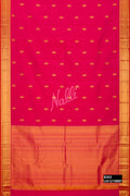 Dark Pink Kanchipuram Silk Saree