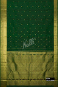Bottle Green Kanchipuram Silk Saree
