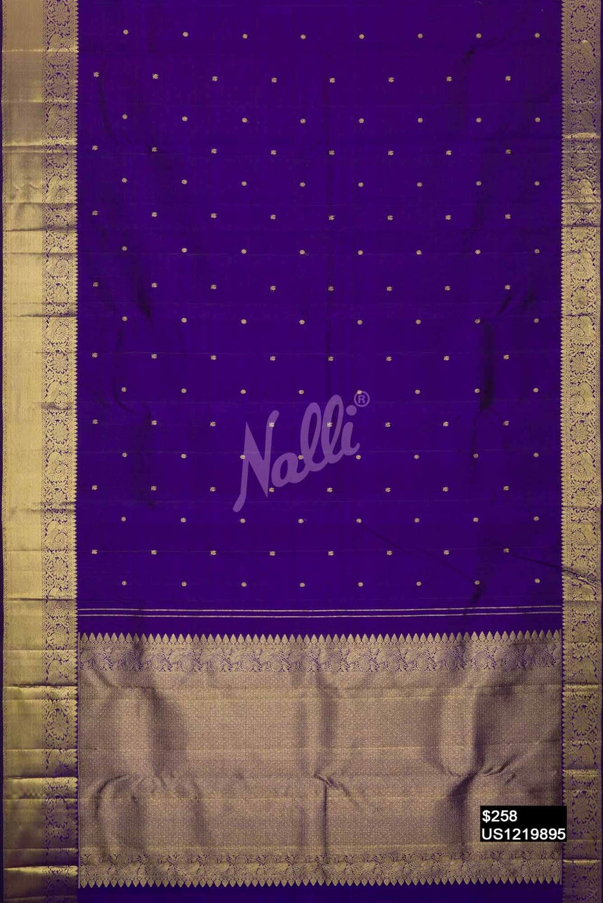 Violet Kanchipuram Silk Saree