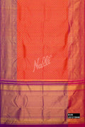 Orange Kanchipuram Silk Saree