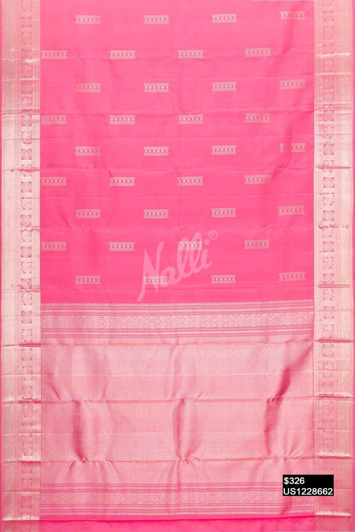 Pink Kanchipuram Silk Saree