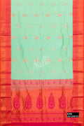 Sea Green Kanchipuram Silk Saree