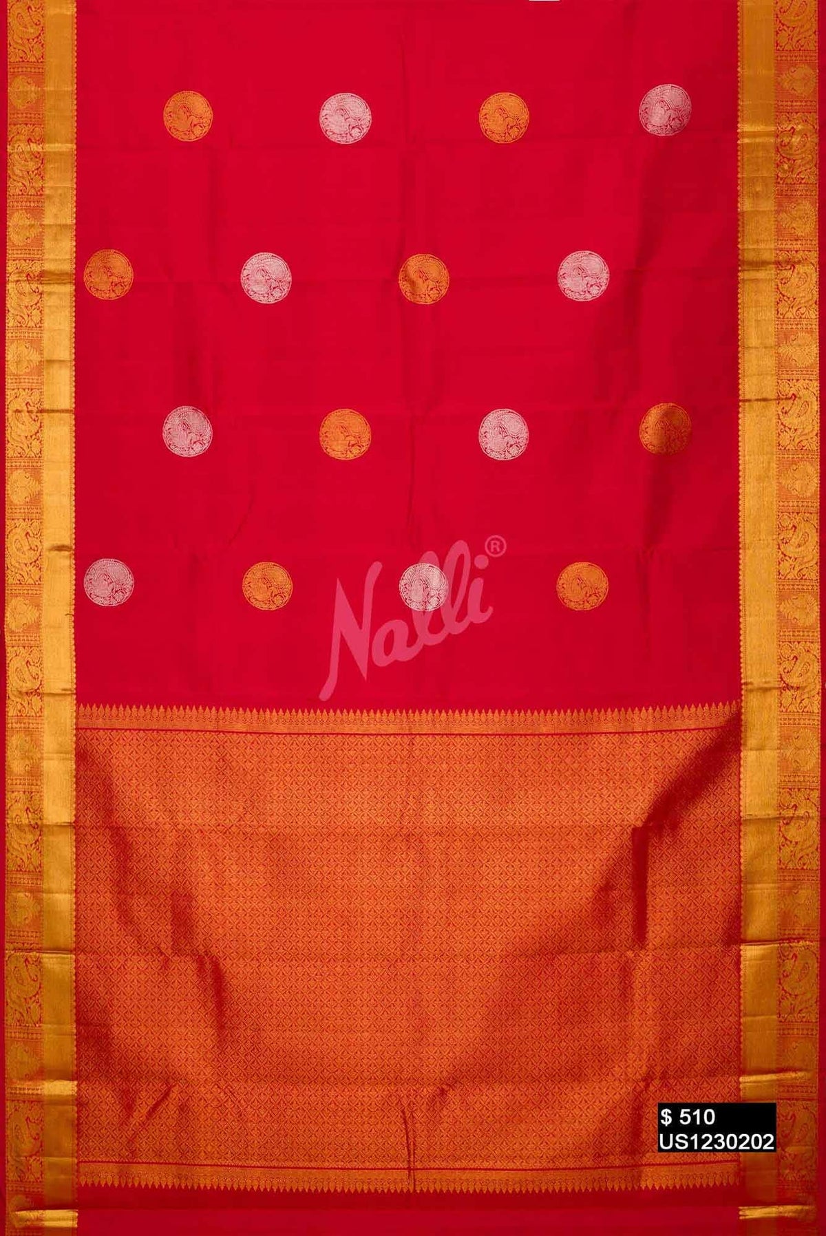 Red Kanchipuram Silk Saree