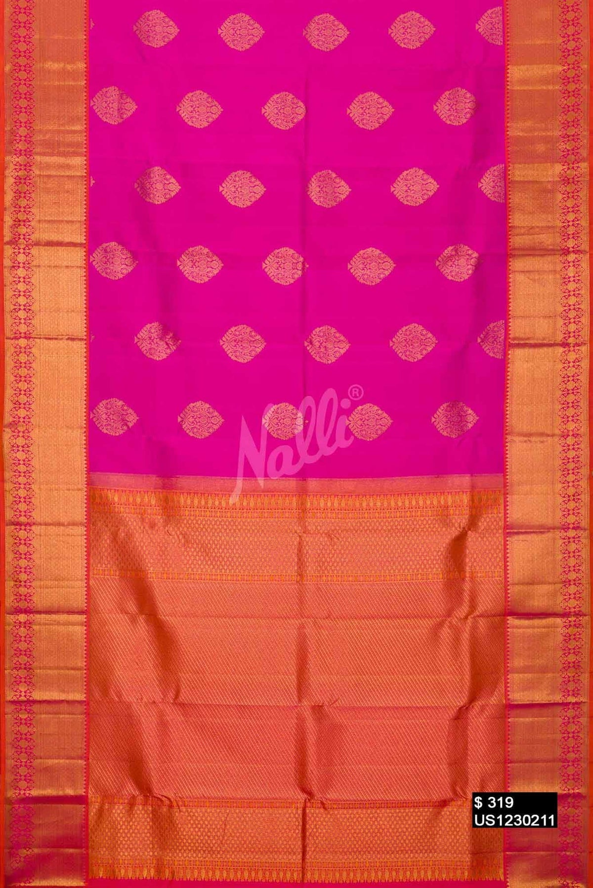 Purple Kanchipuram Silk Saree