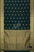 Bottle Green Kanchipuram Silk Saree