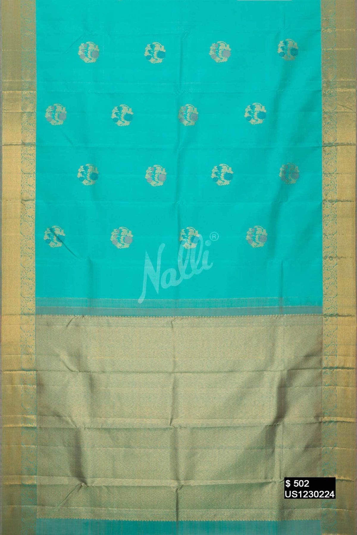 Blue Kanchipuram Silk Saree