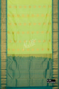 Parrot Green Kanchipuram Silk Saree