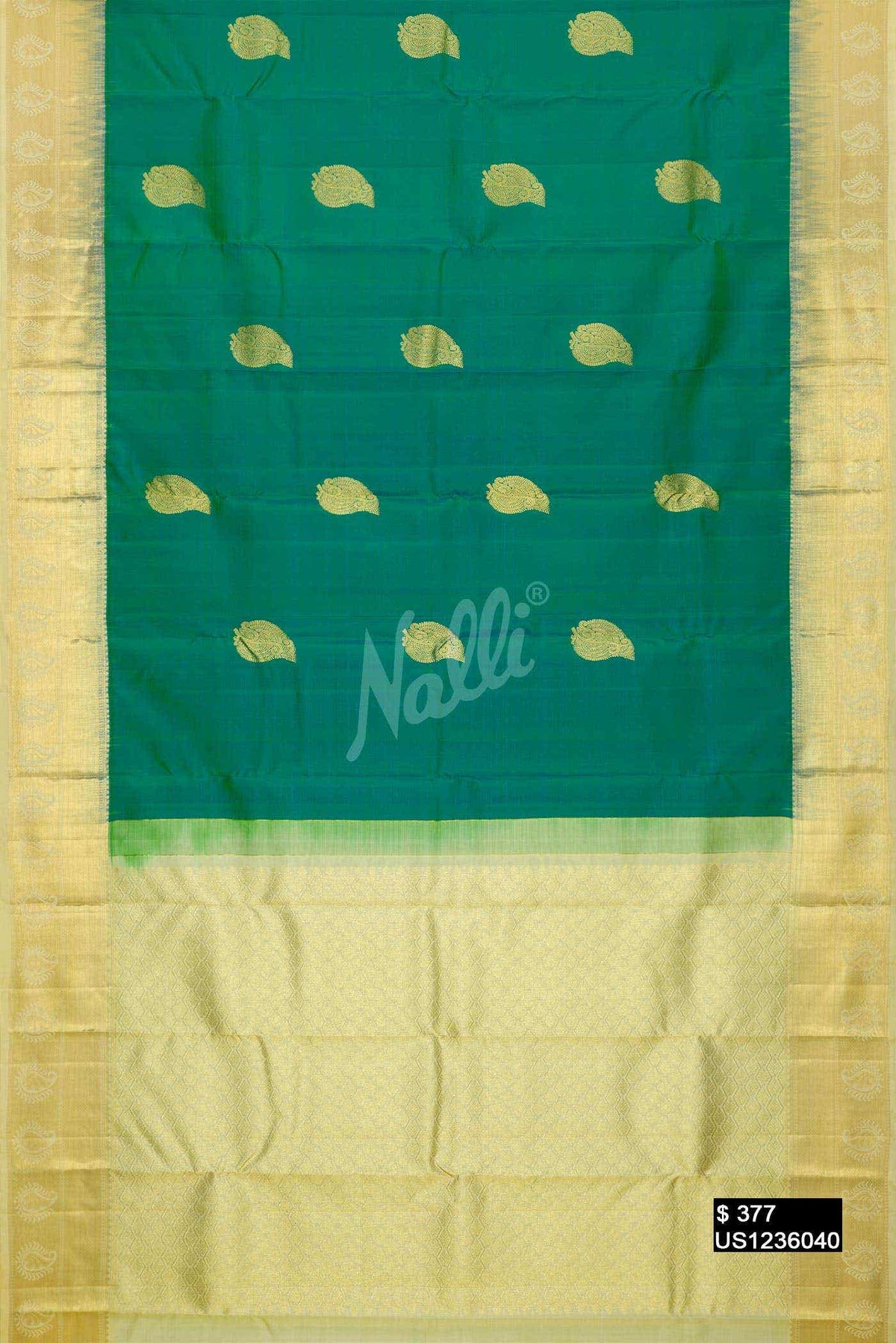 Green Kanchipuram Silk Saree