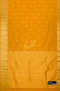 Mustard Kanchipuram Silk Saree