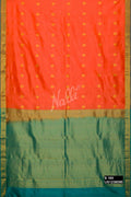 Orange Kanchipuram Silk Saree