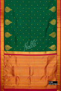Bottle Green Kanchipuram Silk Saree