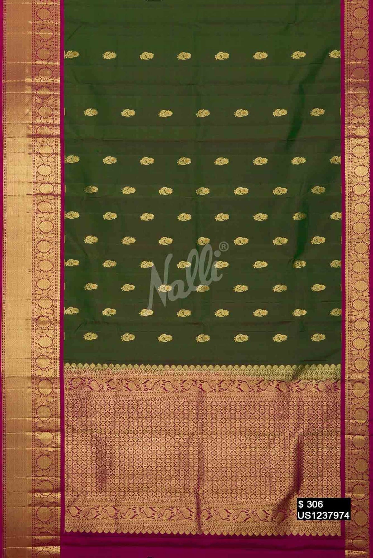 Green Kanchipuram Silk Saree