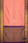 Peach Kanchipuram Silk Saree