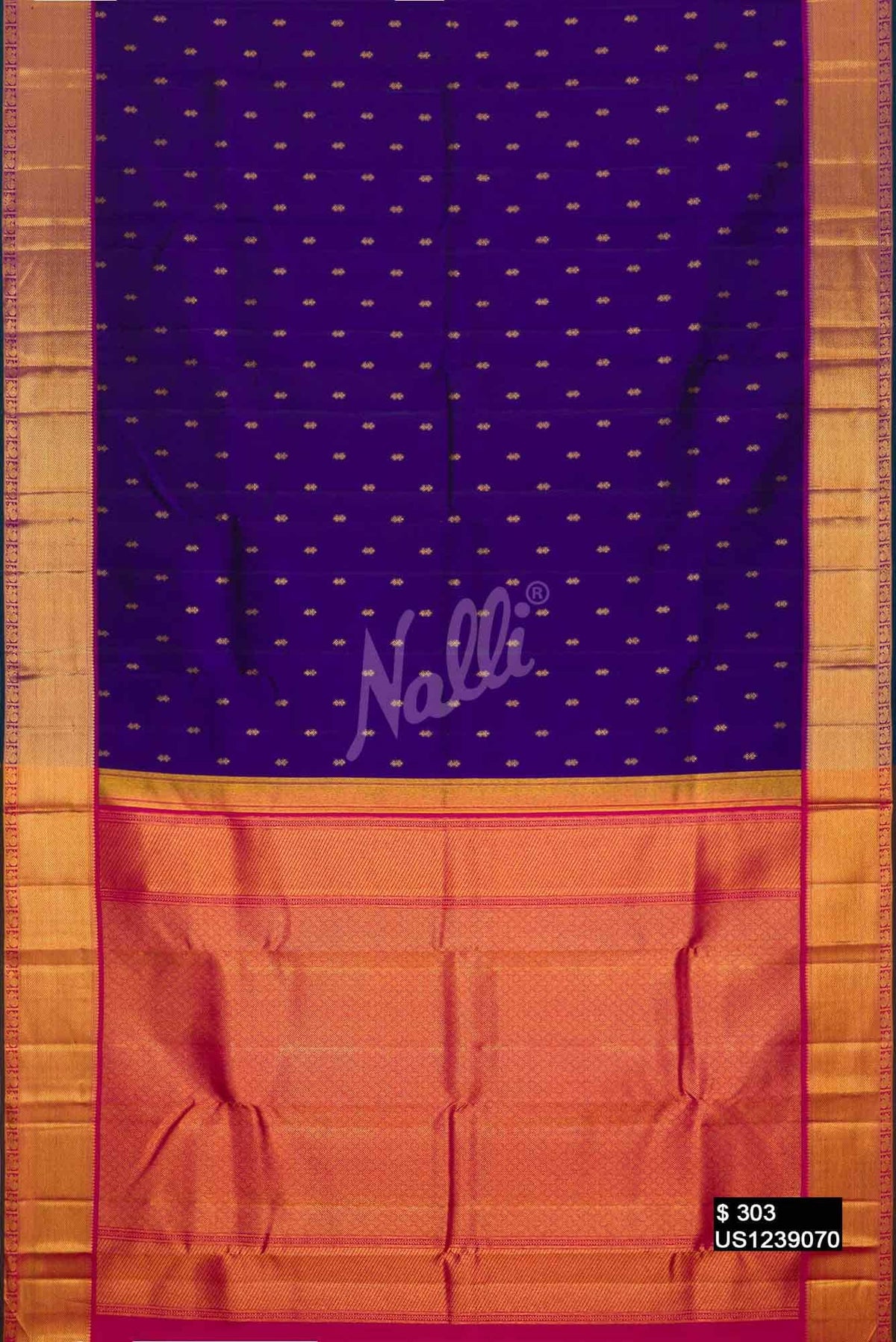 Violet Kanchipuram Silk Saree