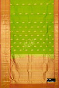 Parrot Green Kanchipuram Silk Saree