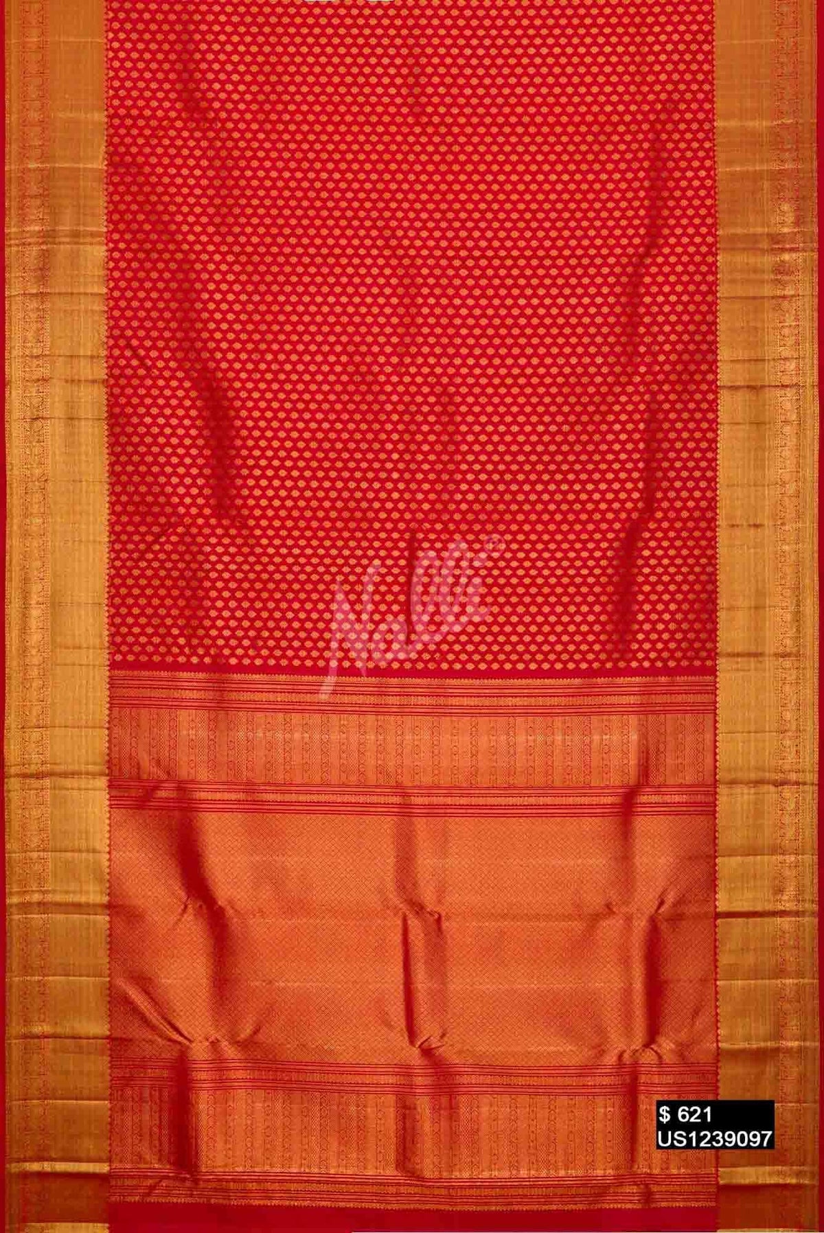 Red Kanchipuram Silk Saree