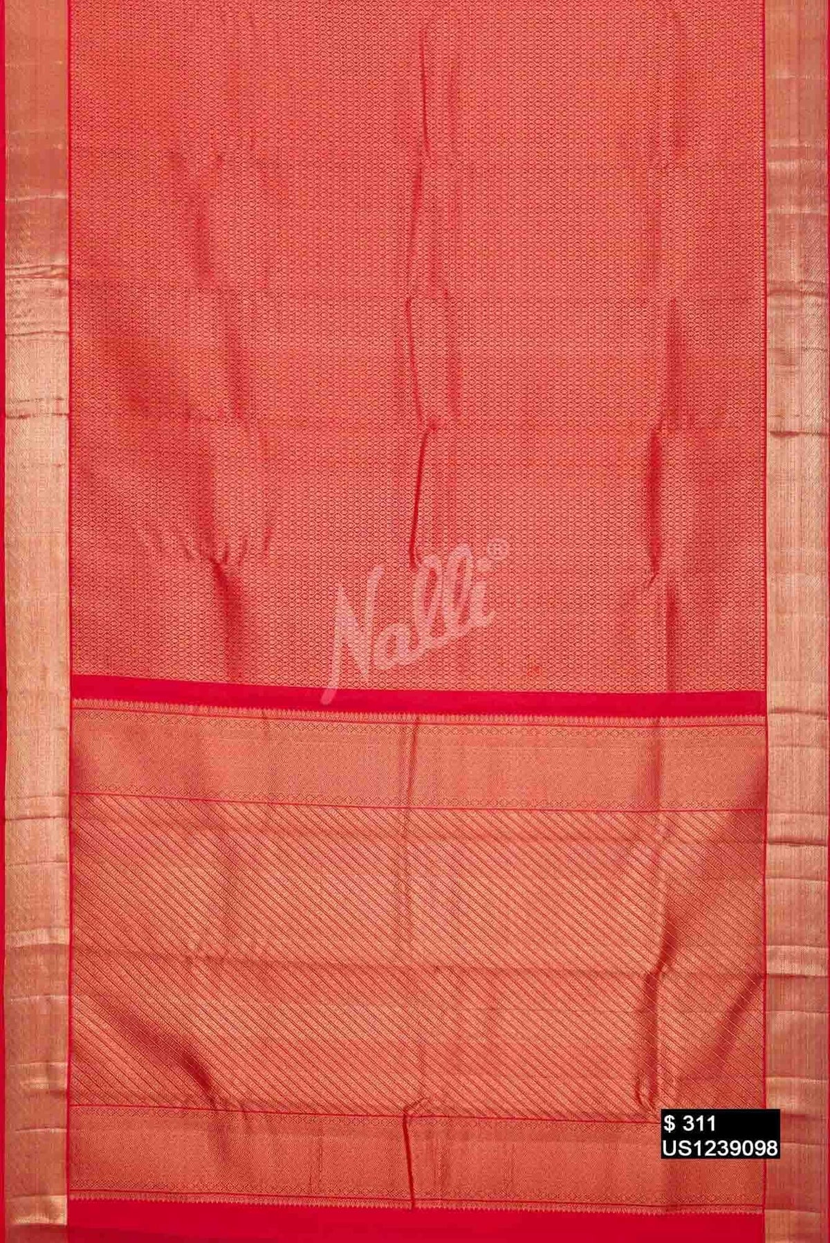 Imperial Pink Kanchipuram Silk Saree