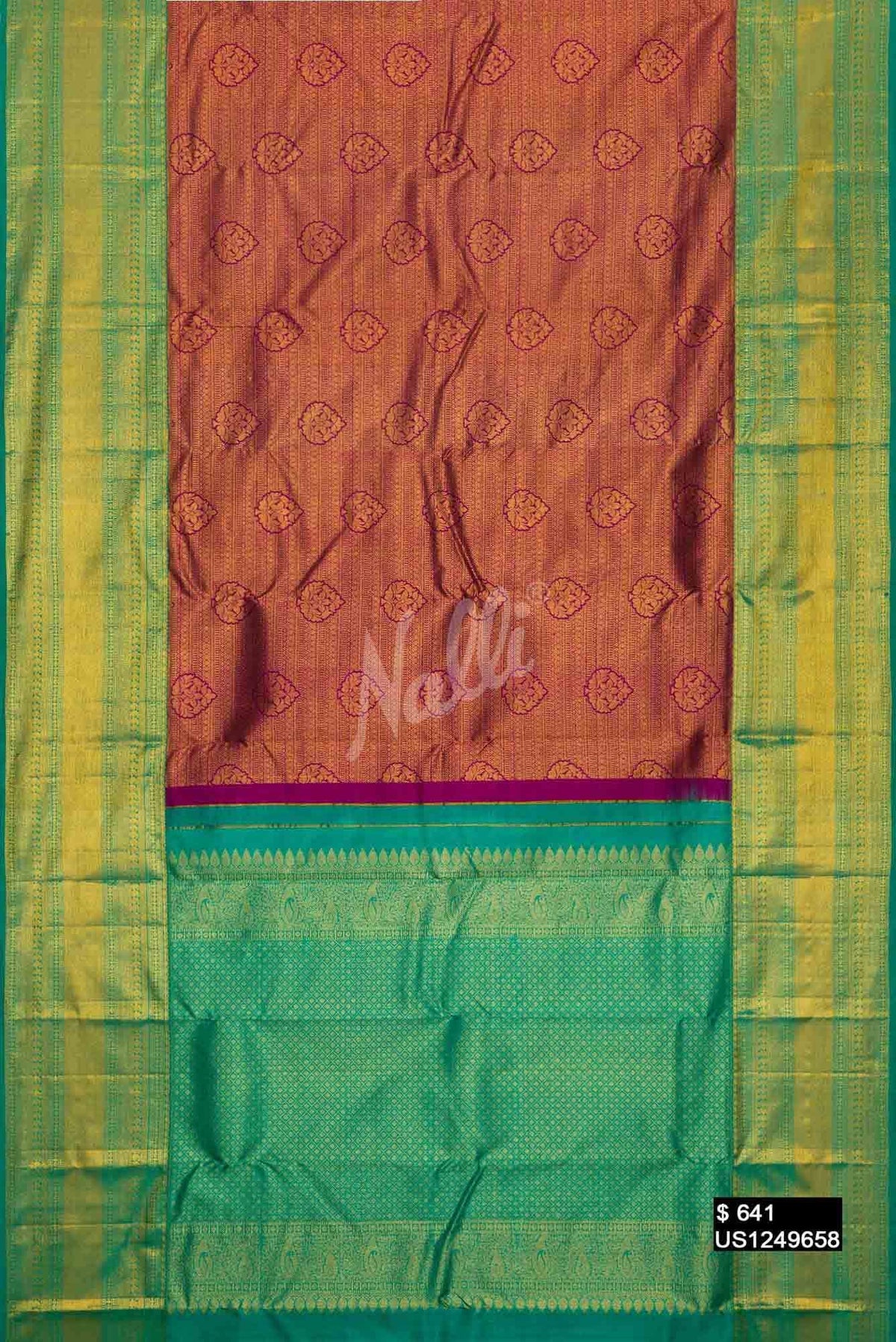 Purple Kanchipuram Silk Saree