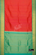 Orange Kanchipuram Silk Saree