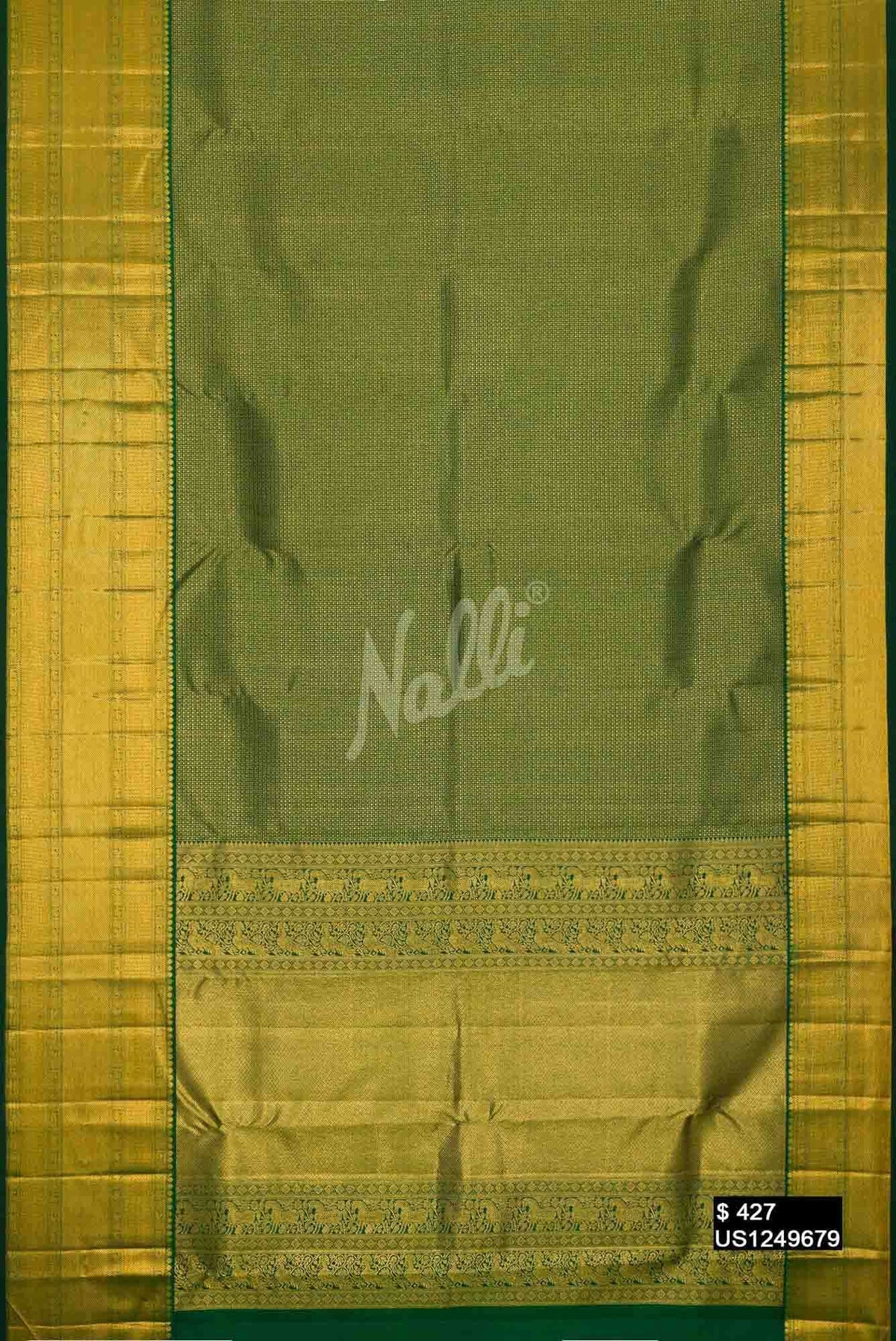 Green Kanchipuram Silk Saree