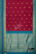 Maroon Kanchipuram Silk Saree