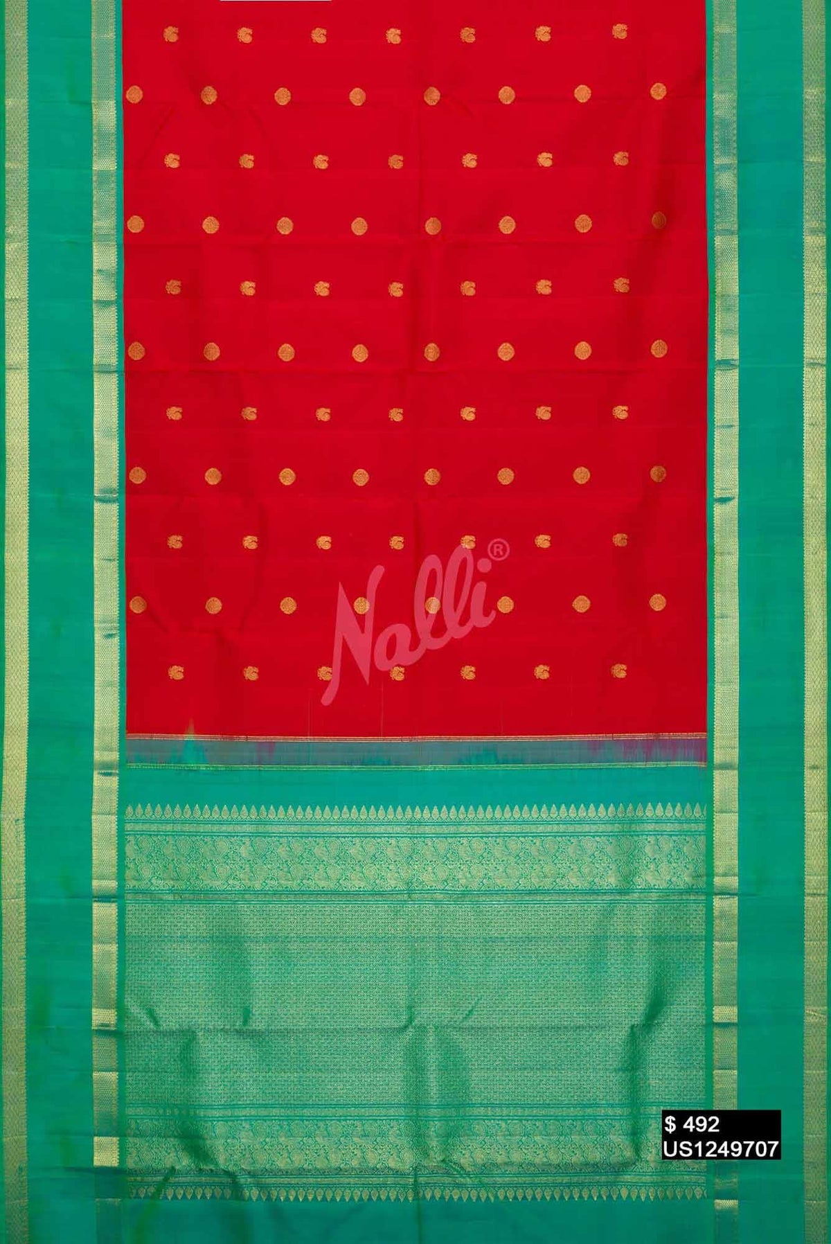 Red Kanchipuram Silk Saree