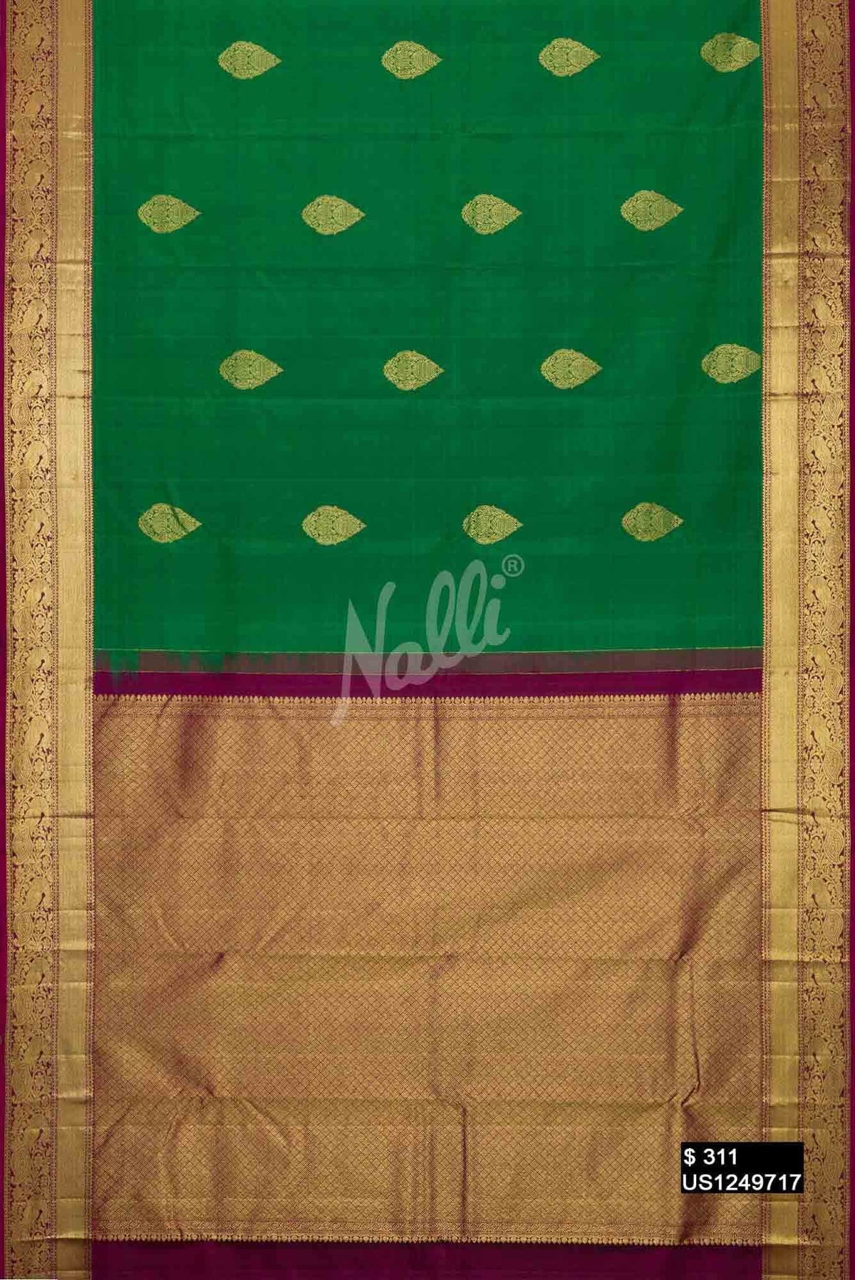 Green Kanchipuram Silk Saree