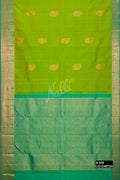 Parrot Green Kanchipuram Silk Saree