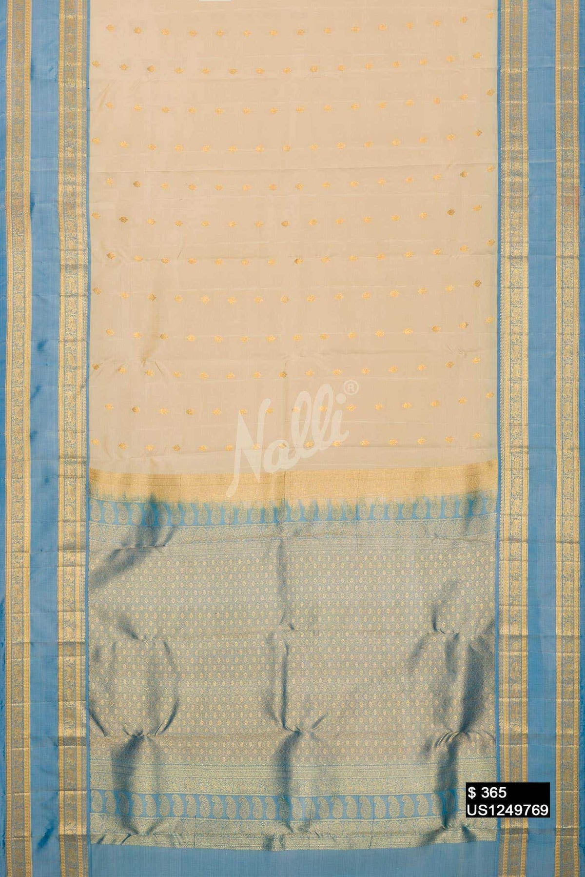 Sandal Kanchipuram Silk Saree