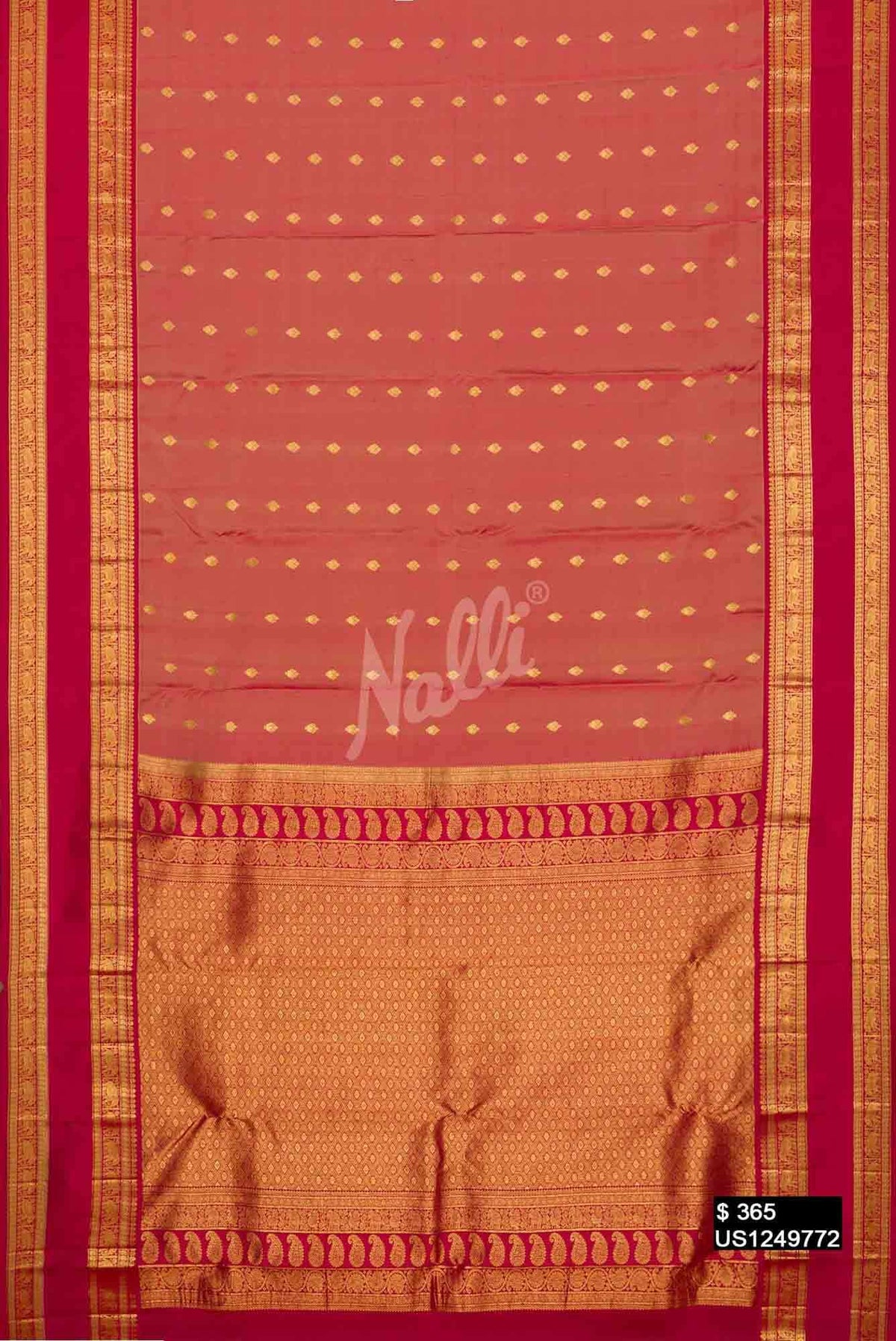 Pink Kanchipuram Silk Saree