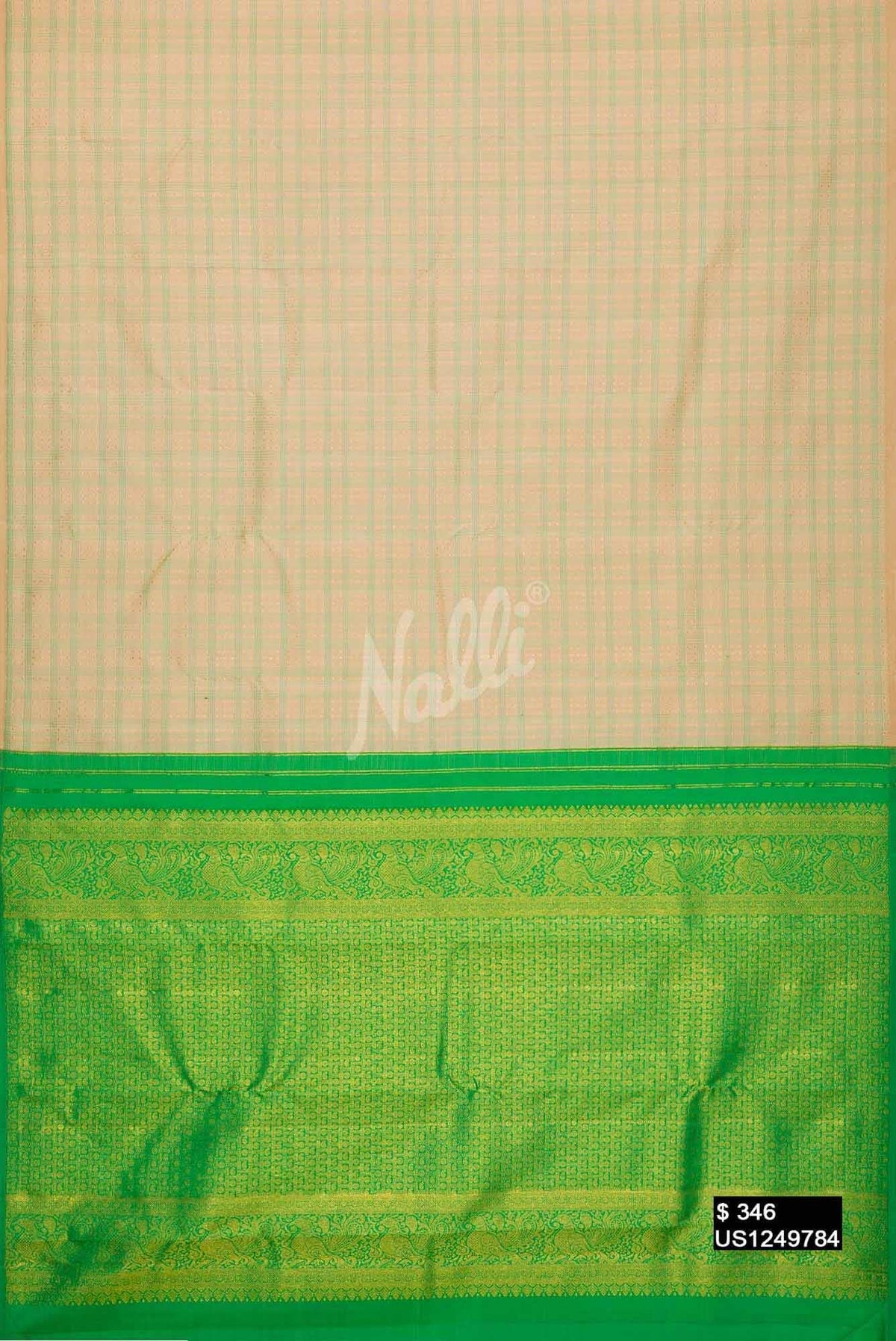 Sandal Kanchipuram Silk Saree