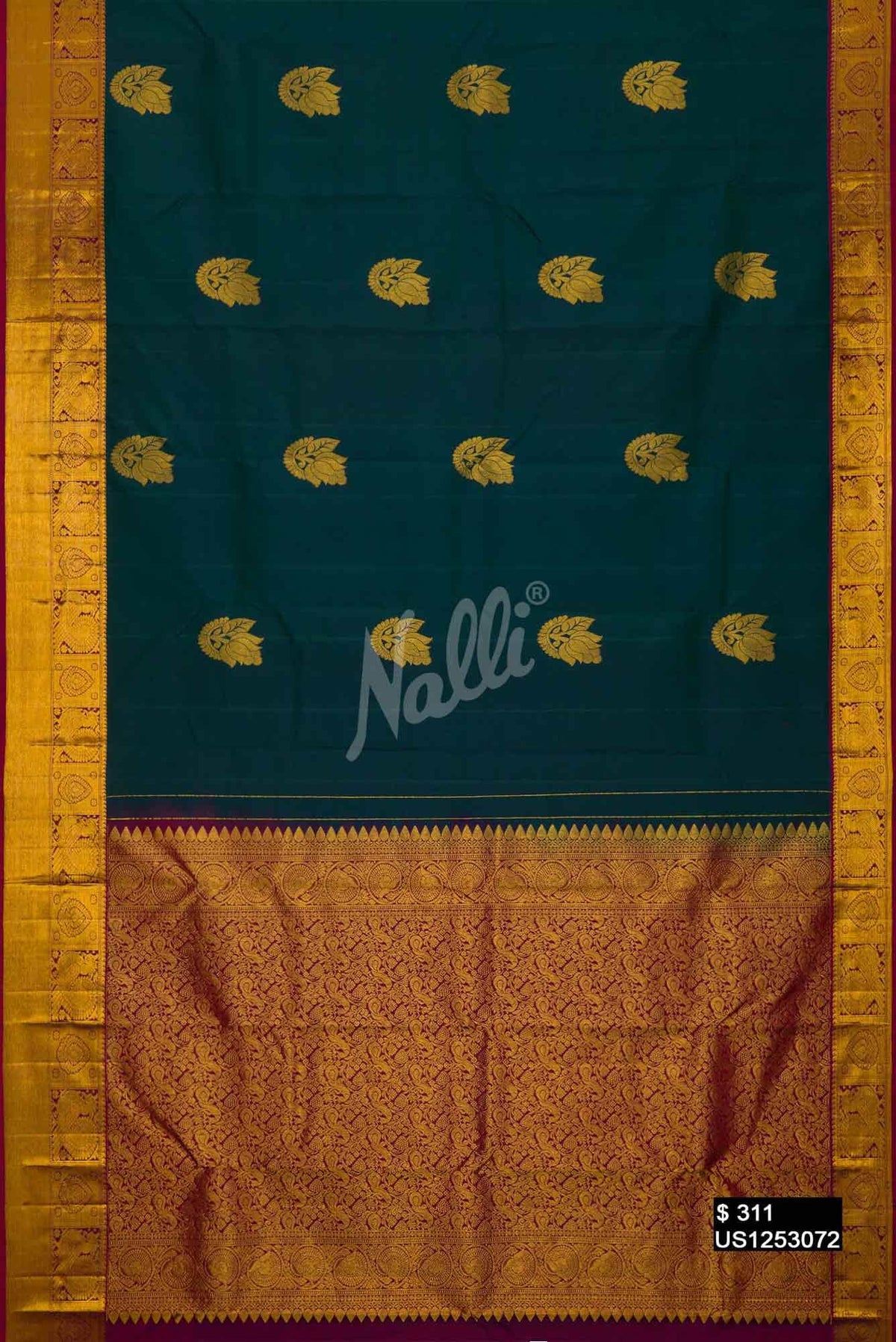 Green Kanchipuram Silk Saree