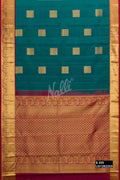 Bottle Green Kanchipuram Silk Saree