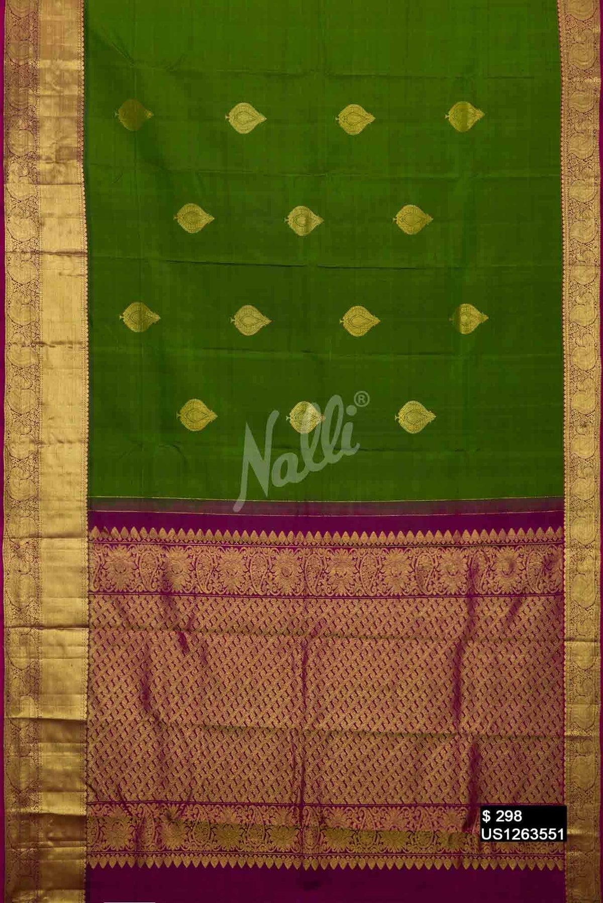 Green Kanchipuram Silk Saree