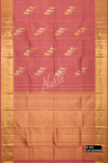 Rose Gold Kanchipuram Silk Saree
