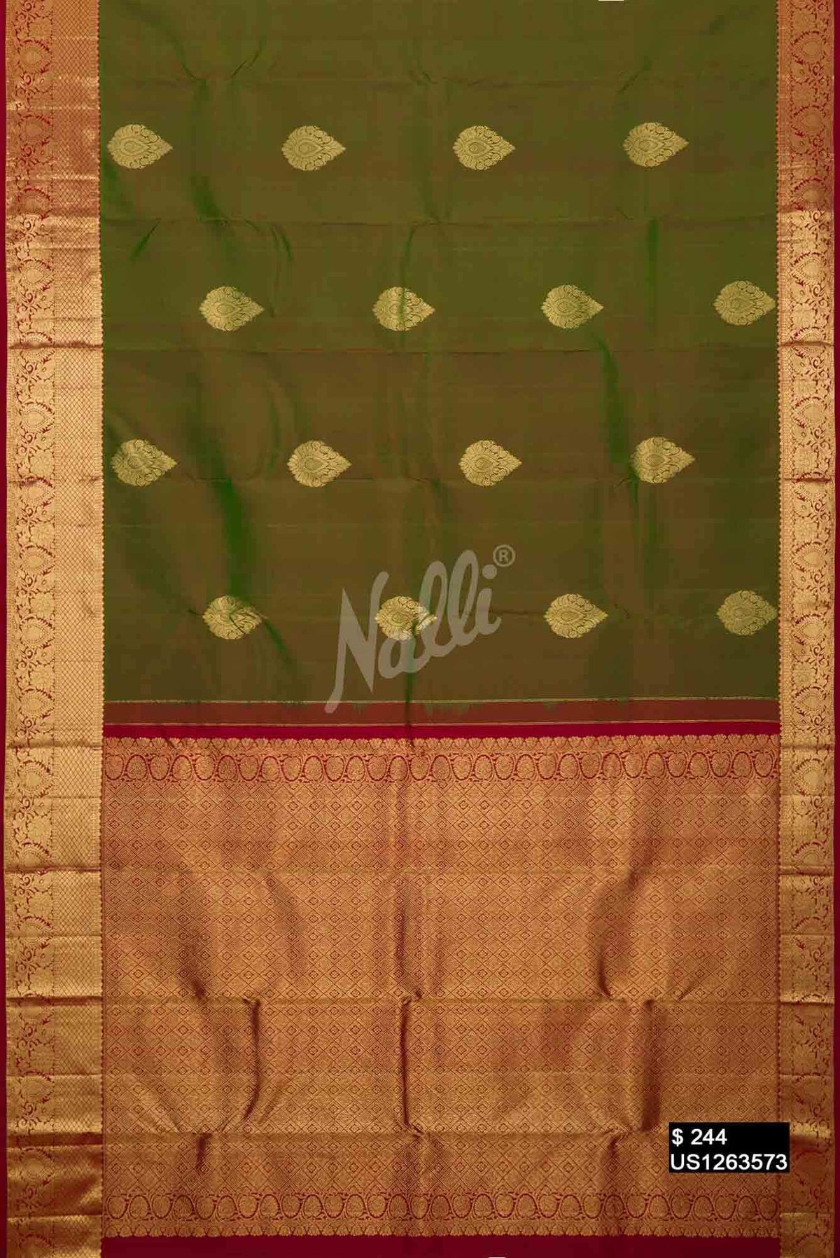 Green Kanchipuram Silk Saree