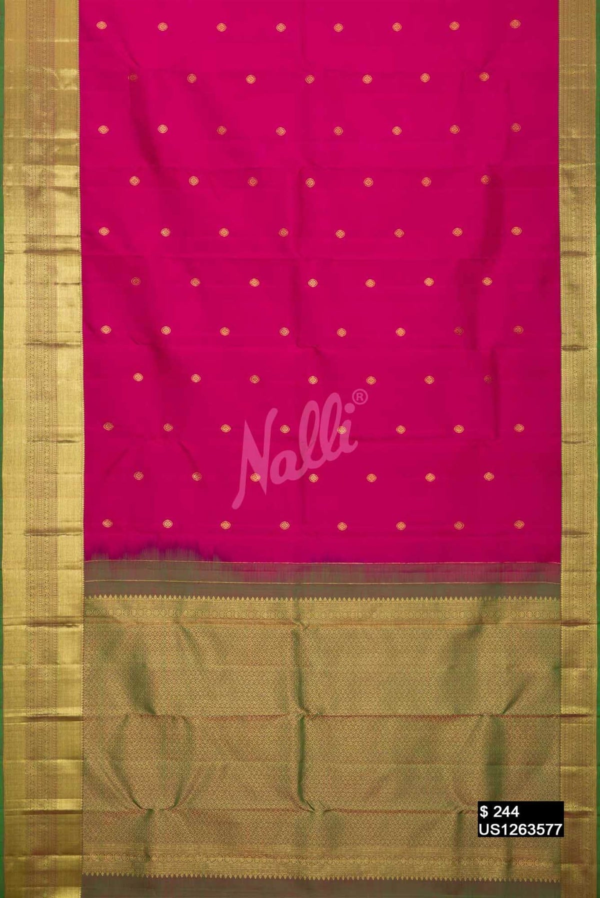 Pink Kanchipuram Silk Saree
