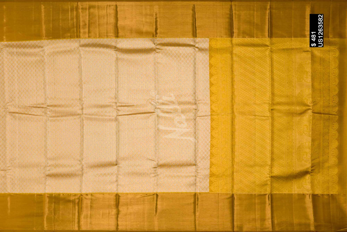 Gold Kanchipuram Tissue Silk Saree