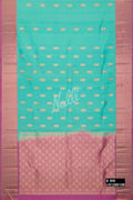 Sea Green Kanchipuram Silk Saree