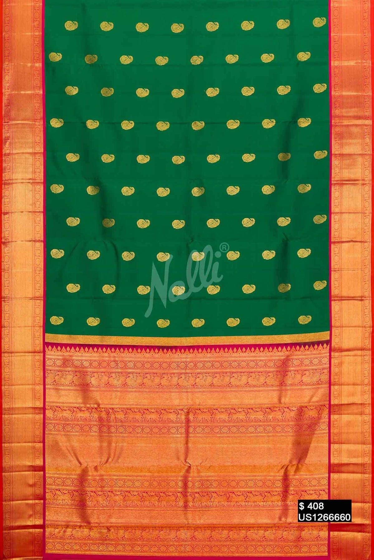 Green Kanchipuram Silk Saree