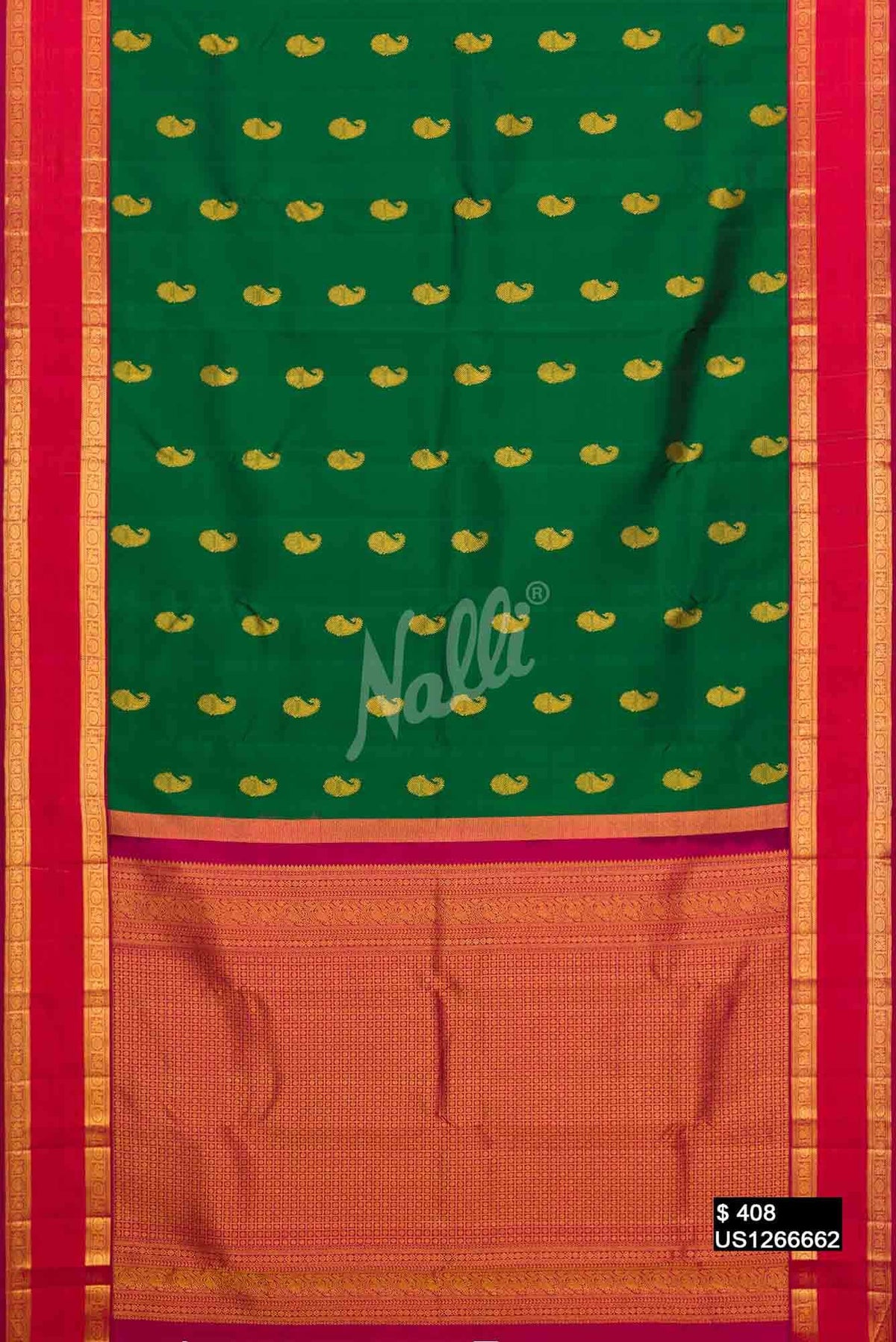 Green Kanchipuram Silk Saree