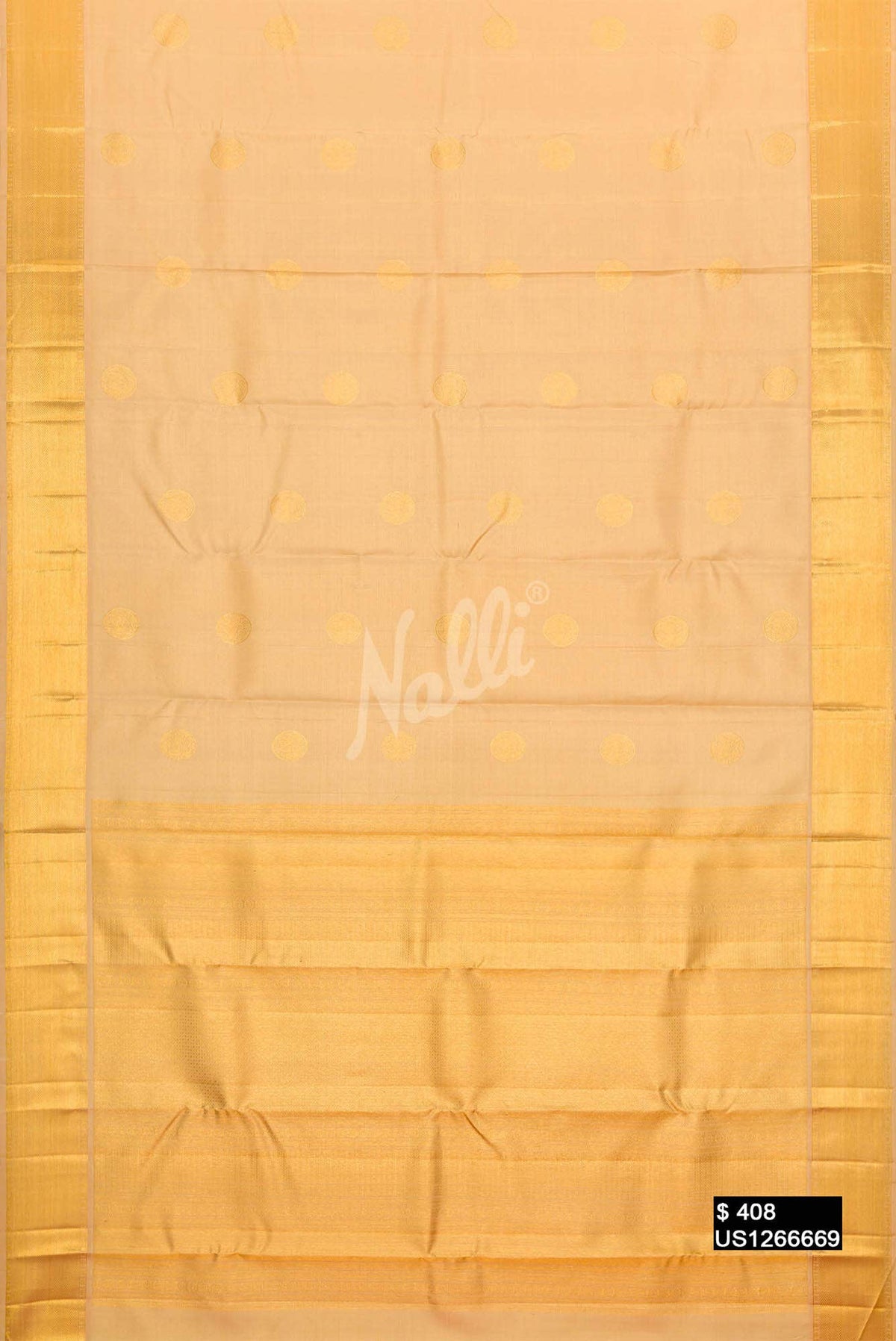 Sandal Kanchipuram Silk Saree