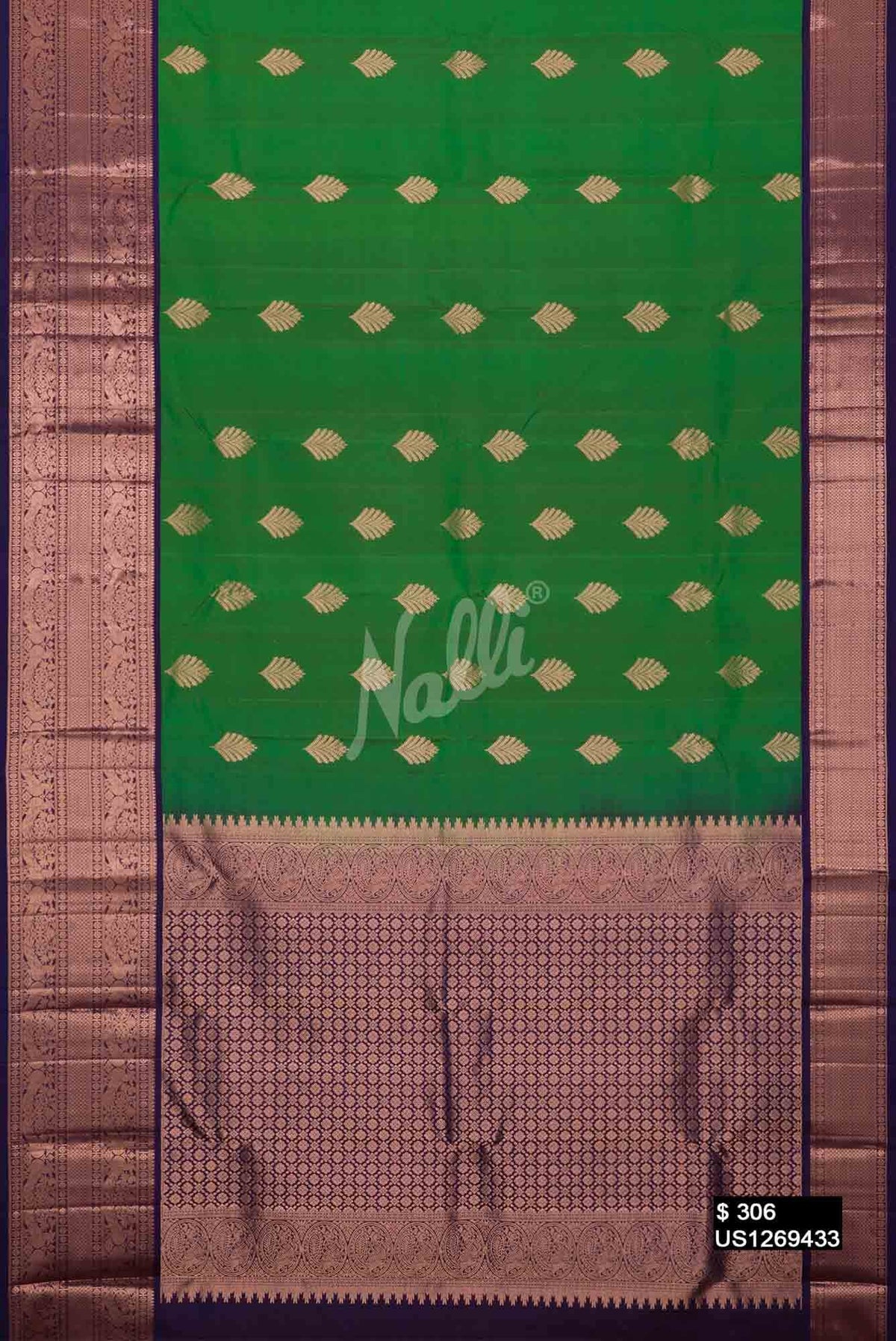 Green Kanchipuram Silk Saree