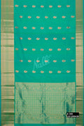 Sea Green Kanchipuram Silk Saree