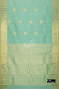Sea Green Kanchipuram Silk Saree