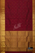 Maroon Kanchipuram Silk Saree