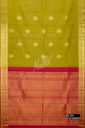 Mehandi Green Kanchipuram Silk Saree