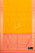 Yellow Kanchipuram Silk Saree