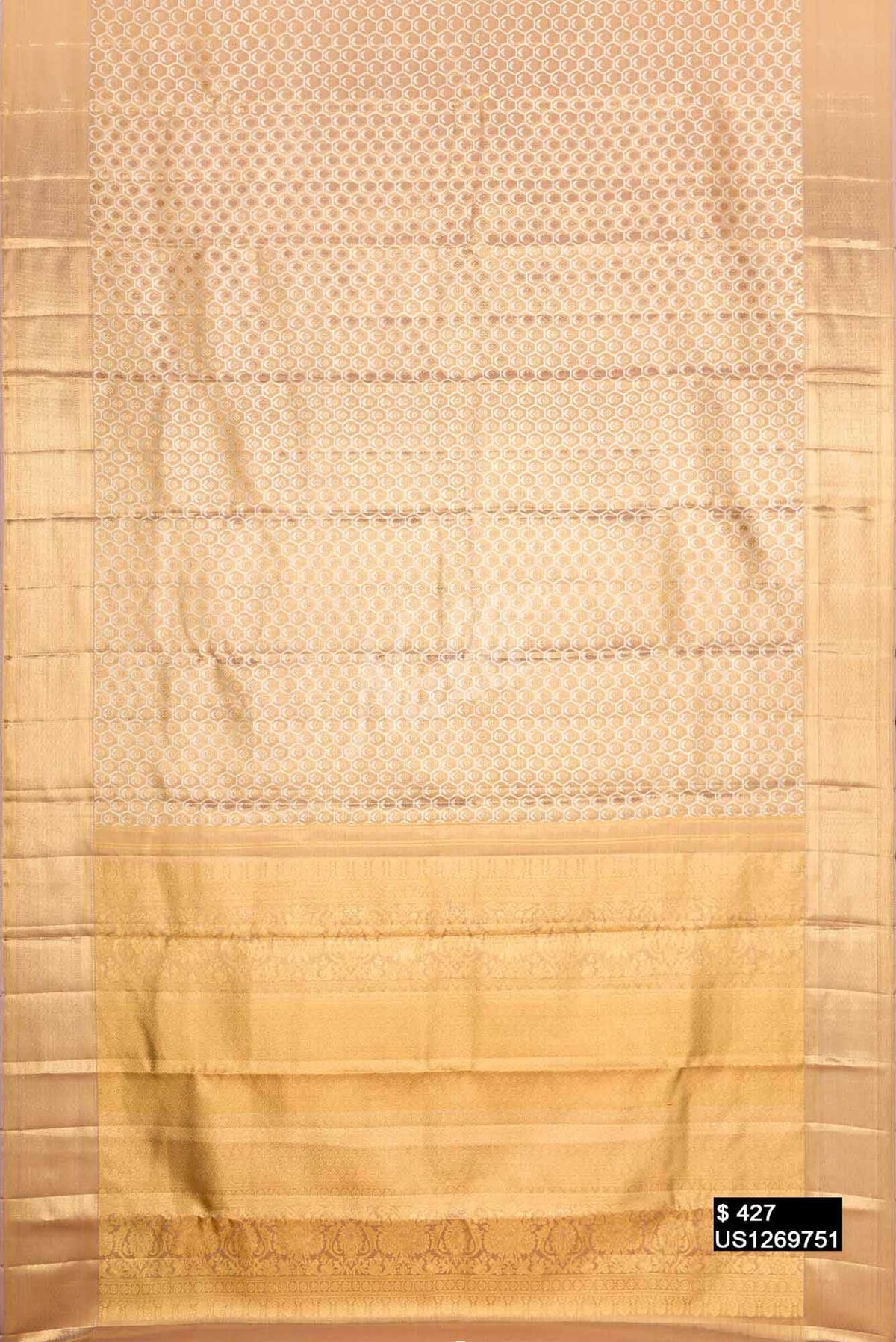 Gold Kanchipuram Tissue Silk Saree