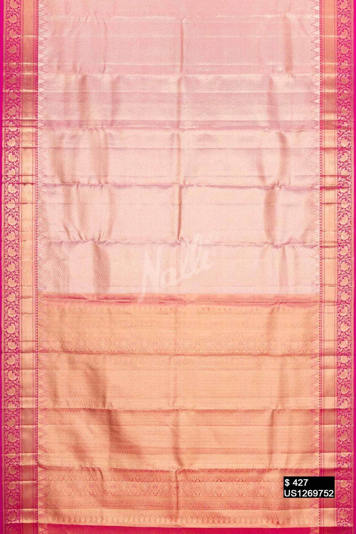Pink Kanchipuram Tissue Silk Saree